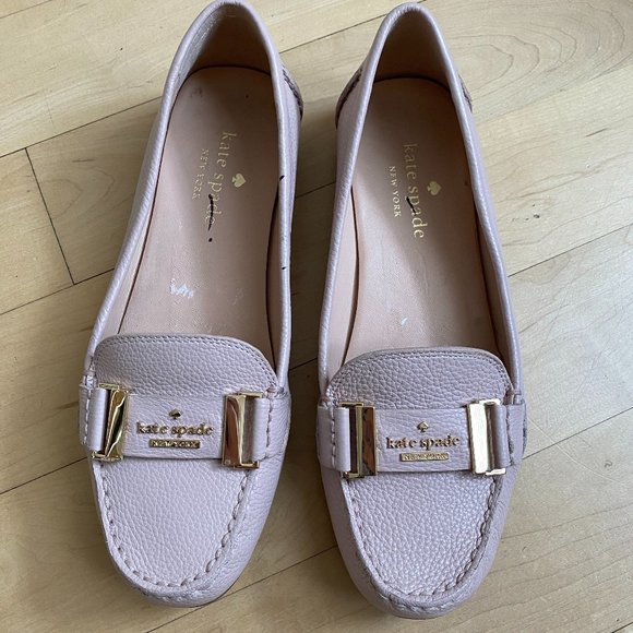 kate spade Shoes - Kate Spade Colette moccasin loafer pink 8 leather